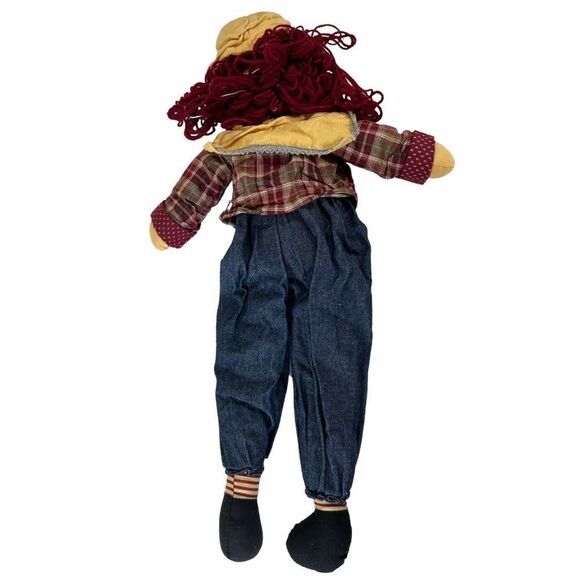 3PC Vintage Raggedy Ann & Andy Primitive Fabric Dolls  (Set of 3) - Picture 15 of 16